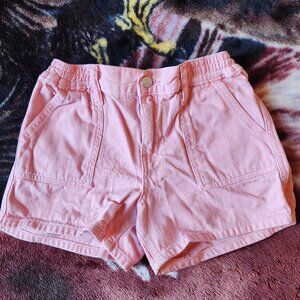 Old Navy Coral Denim Fabric Girls Shorts Size 10-12